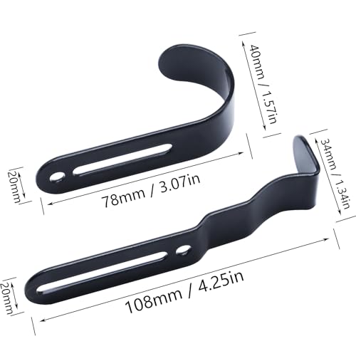 FDXGYH 1 Pack Mailbox Latch and Handle Kit Mailbox Door Replacement Latch Repair Kit for Mail Box (Black)