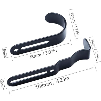 FDXGYH 1 Pack Mailbox Latch and Handle Kit Mailbox Door Replacement Latch Repair Kit for Mail Box (Black)