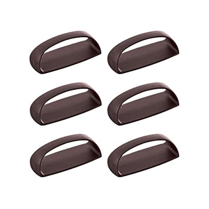 6 Pack Self-Stick Instant Cabinet Handle Pulls Drawer Pull Helper with Adhesive Sliding Door Handle Stick On Handle for Glass Windows Wardrobes Peel and Stick Knob Drill Free 6pcs/Set (coffee) - color: Coffee