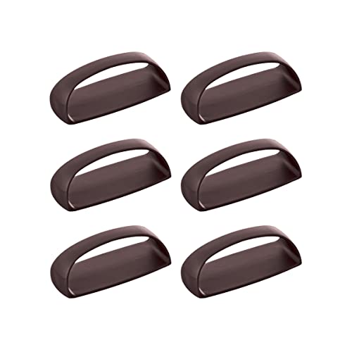 6 Pack Self-Stick Instant Cabinet Handle Pulls Drawer Pull Helper with Adhesive Sliding Door Handle Stick On Handle for Glass Windows Wardrobes Peel and Stick Knob Drill Free 6pcs/Set (coffee) - color: Coffee