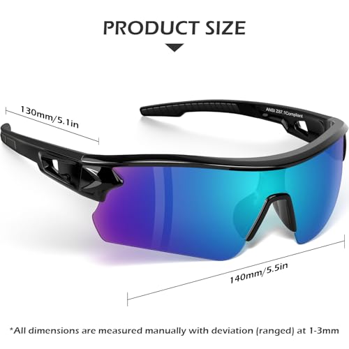 OXG 6 Pack Safety Glasses for Men Women, ANSI Z87.1 Work Glasses Anti Scratch Protective Eyewear with UV400 Protection - color: Tinted
