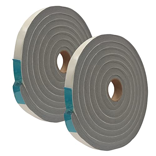 Frost King V734H Vinyl Foam Tape - Closed Cell - Moderate Compression, 3/4-inch X 1/2-inch X 10-feet, Gray - 2 Pack - size: (Pack of 2)