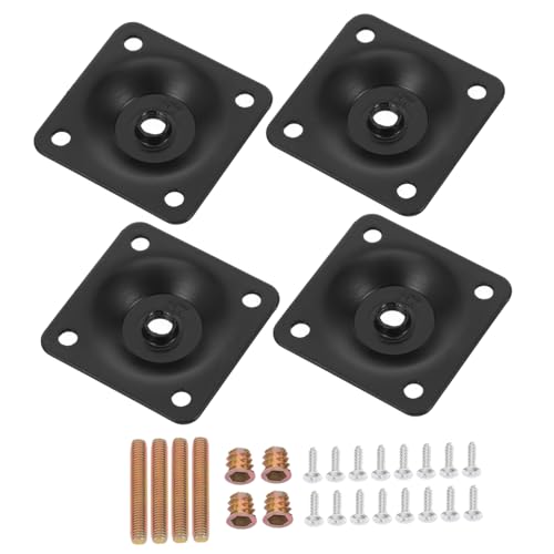 1set Table Leg Connector Flat Mounting Plates for Furniture Repair Heavy-Duty Brackets for to Tables Chairs Sofas More