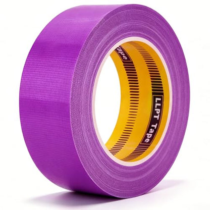 LLPT Duct Tape Premium Grade 1.6 Inches x 108 Feet x 11 Mil Easy Tear Residue Free Strong Adhesive Color Purple (DT405) - color: Purple