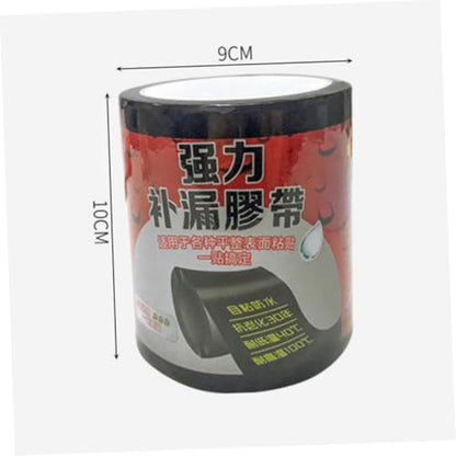 Hemoton Waterproof Sealant Tape Black Self-Adhesive Strong Industrial Repairing Tape for Pipe Leakage Sealing and PVC Plumbing Maintenance