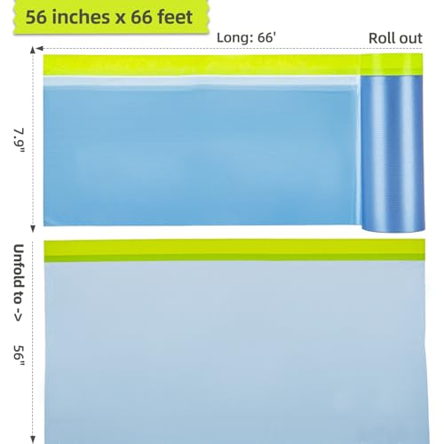 Tangibay Pre-Taped Masking Film for Painting - 56" x 66' Painters Plastic Sheeting for House & Automotive Paint, Tape and Drape for Covering Cars, Walls, Windows and Furniture Protection (6 Rolls) - size: 6 Rolls: 56"x66'