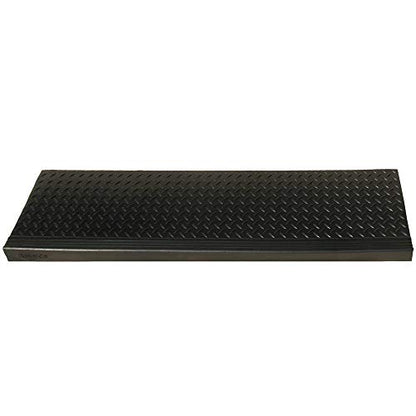 Rubber-Cal 10-104-015-6pk Diamond-Plate 10" x 48"-6 Pack Commercial Step Mats, Black