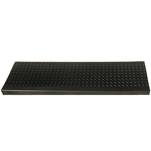 Rubber-Cal 10-104-015-6pk Diamond-Plate 10" x 48"-6 Pack Commercial Step Mats, Black - size: 10" x 48"