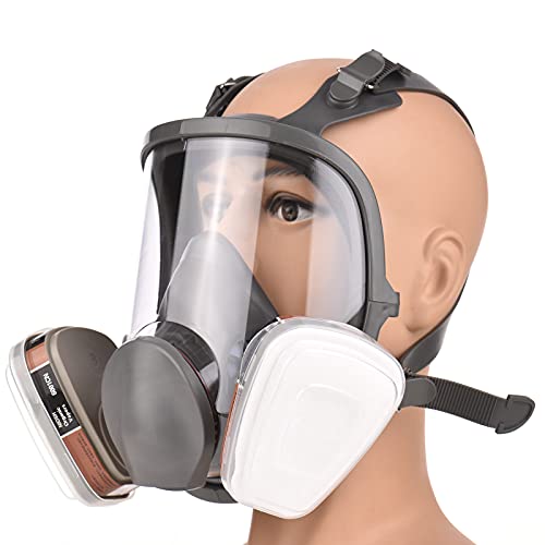 Irfora Reusable Full Face Full Face Cover Wide Field of View for Painting Hine Polishing Welding and Other Work