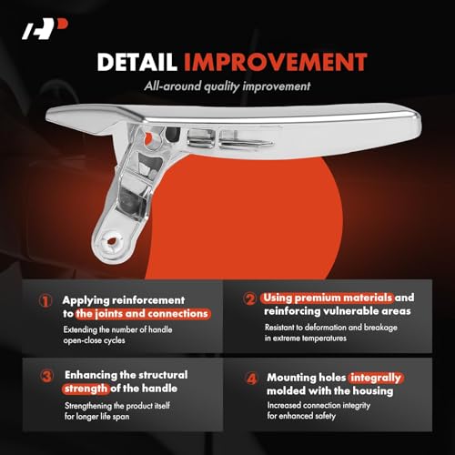 A-Premium Interior Door Handle Repair Kit Front or Rear Left Driver Side - Compatible with 2008-2015 Mercedes-Benz W204 X204 Series C230 C250 C300 C350 C400 C63 AMG C63 AMG S GLK250 GLK350 - style: Front Left or Rear Left