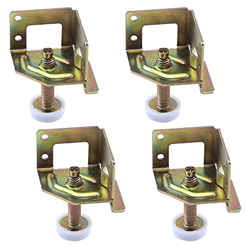 Antrader 4 Pack Heavy Duty 2000 LB. Capacity Leveler Legs, Adjustable Leveling Feet for Furniture, Cabinets, Workbench, w/Corner Protector Guard Brackets