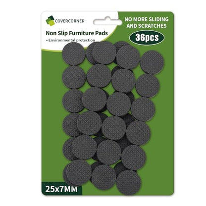 Non Slip Furniture Pads 36 PCS 1'' Round - Anti Slip Furniture Pads - Self Adhesive Rubber Feet Furniture Feet - Chair Leg Floor Protectors - Keep Furniture in Place - size: Round 1 inch 36PACK