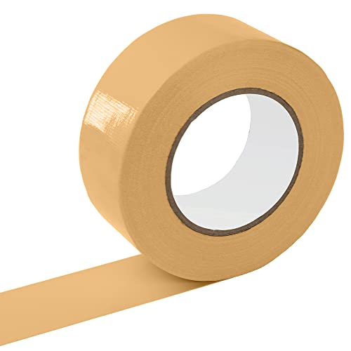Reniteco Tan Duct Tape- 2 inches x 45 Yards, Waterproof & All-Weather, No Residue, UV Resistant, Heavy Duty for Car, Home & Outdoor Repairs, 1 Roll - color: Tan, size: 2in*45yard