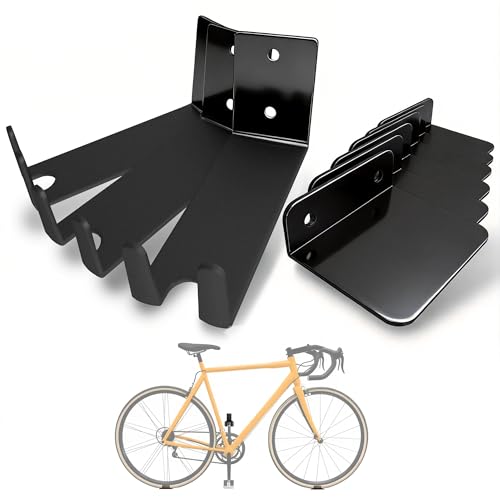Ultrawall Wall Mount Bike Pedal Hanger, Heavy-Duty Horizontal Bike Rack for Garage, Indoor Bike Hanger, Holds Up to 70 lbs, 3 Pack - style: Hold 3 Bikes
