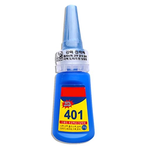 Glureo Multipurpose High-Grade Bonding Glue, All Purpose Repair Glue, 401 Instant Adhesive Super Strong Liquid Glue for Ceramic,Plastic,Wood, Metal (1PC) - color: 1pc