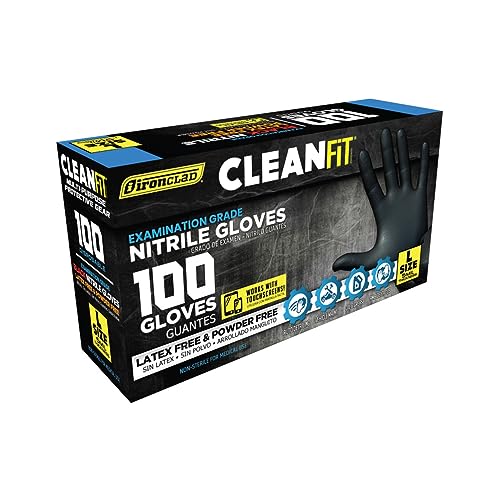 Ironclad CLEANFIT 5MIL BLACK (100 PACK) - color: Black, size: Medium