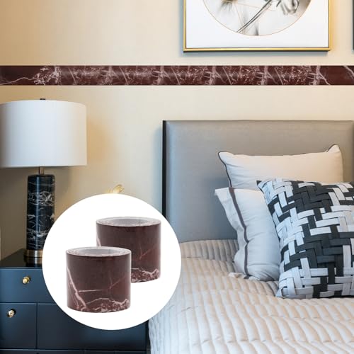 Lilaly 2 inches x 32 feet Wood Grain Repair Tape,Wood Grain Tape,Widely Used for Tables, Doors, Floor and DIY(Purple Red) - color: Purple Red