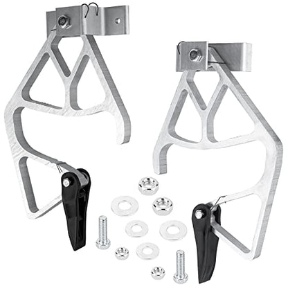 Aluminum Extension Ladder Locks for Wer-ner 28-11 Ladders, Rung Ladder Lock Kit Compatible with Wer-ner Aluminum Fiberglass 24 ft, 28 ft, 32 ft Extension Ladders Parts - size: Extension Ladder Locks for Werner
