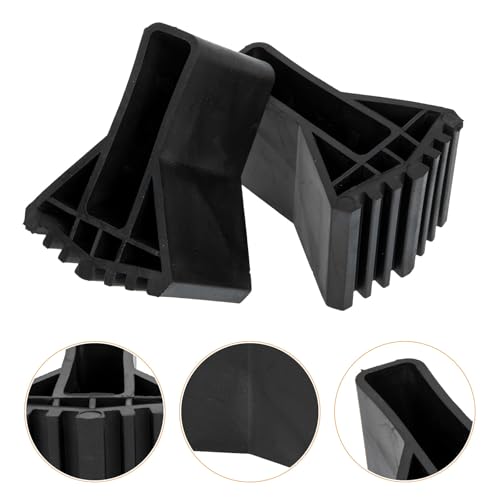 Toddmomy 2pcs Non-Slip Ladder Foot Protective Mats Rubber Cover Folding Ladder Accessories Anti-Skid Pads for Home and Building Use Random Style