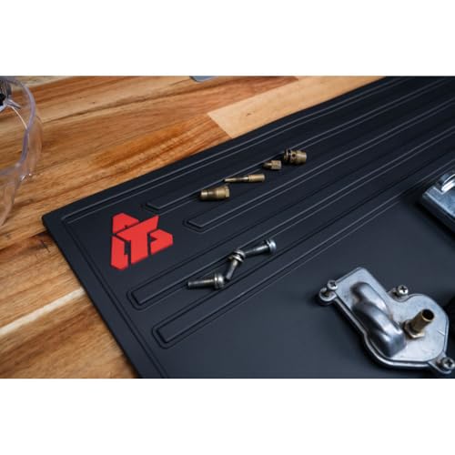 Tusk Workbench Mat 18” x 32” – Durable Black Vinyl Surface – Protective, Non-Slip, Easy-to-Clean Mat for Garage, Shop, Bench & Powersports Maintenance