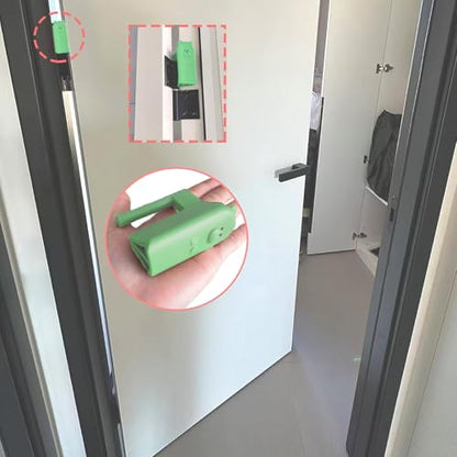 Door Pinch Guard,Slam Stoppers,Soft Stopper Hinge,Hanging Rubber Wedge,Green,2PCS - color: Greenx2