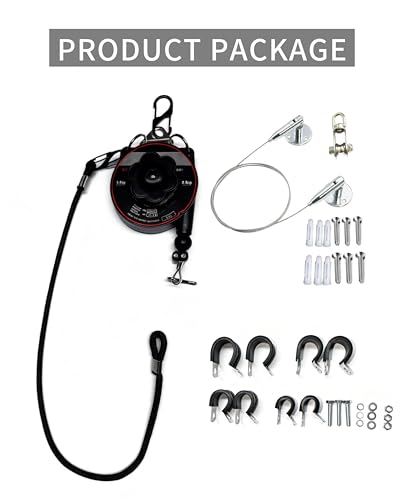 EV Charger Retractable Cord Reel, Sliding Ceiling Cableway, Overhead EV Charging Cable Organizer for 2-Car Garage, 6.6 ft Reach, Tesla NACS & J1772 Compatible