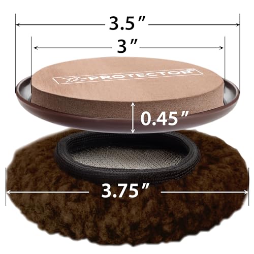 Furniture Sliders X-PROTECTOR - 8+8 Pack 3 1/2” - Brown Multi-Surface Furniture Sliders for Carpet & Hard Floors - 8 Furniture Movers for Carpeted Floors and 8 Hardwood Socks - Move Furniture Easily! - size: 8+8 Pack 3 1/2 in (Brown)