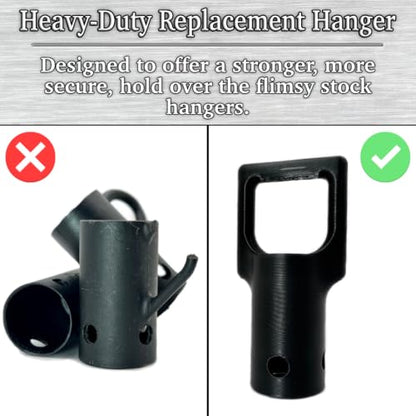 Heavy Duty Trimmer Attachment Hanger 4 Pack – Black – Wall Mount Hooks for Garage & Shed – Fits Ryobi, Toro, Homelite, Troy-Bilt, Badger, Masterforce Weed Eater, String Trimmer, Blower, Edger Tools - color: Black