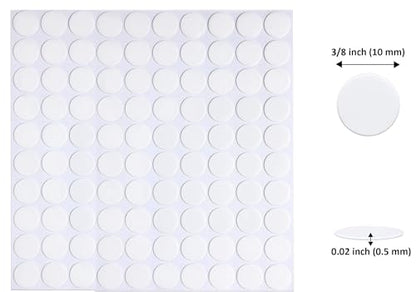 Adhesive Stick dots Two-Sided Sided Mounting Putty Stick Tack for Wall Hanging Crafts Balloons Festival Party Decorations,Clean Removable(0.39"*0.39"-100) - size: 0.39"*0.39"