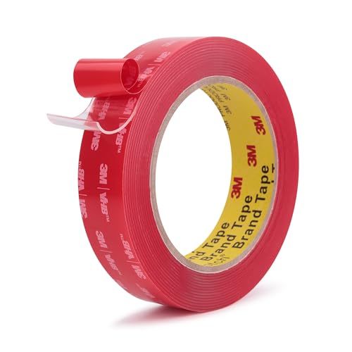 Double Sided Tape Heavy Duty Mounting Tape 1" x 13.8Ft Made of 3M 4910 Clear Strong Adhesive Waterproof Foam Tape for Home Office Car Decorative Materials and Trims - color: Transparent, size: 1" x 13.8Ft