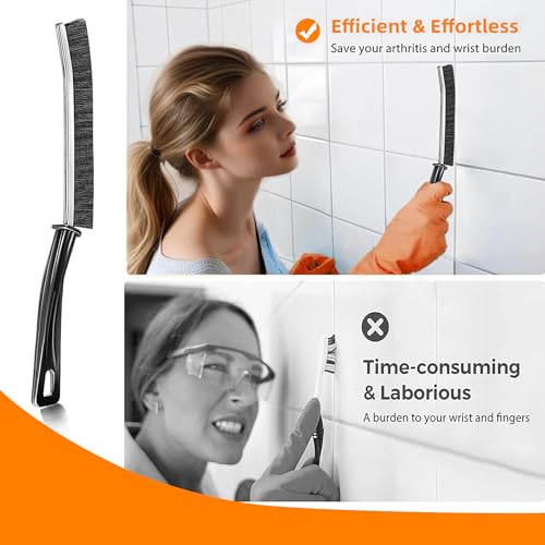 10Pcs Hard-bristled Crevice Cleaning Brush, Multifunctional Thin Gap Scrub Brush, Bathroom Cleaner Tools for Household Use, Kitchen, Window, Toilet, Grout, Faucets, Car - color: 10pcs