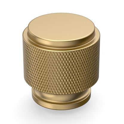 Asidrama 30 Pack Champagne Bronze Zinc Alloy Knurled Dresser Knobs Cabinet Hardware for Dresser Drawers - color: Champagne Bronze, style: 30 Pack