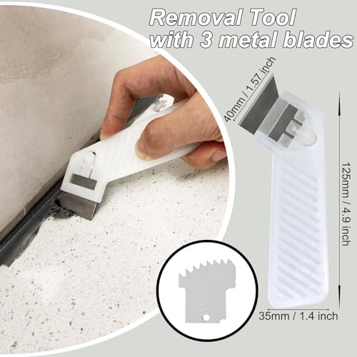Caulking Tool Kit with Sealant Finishing Tools,Grout Sealing Silicone Smoother Caulk Application Tool for Kitchen Bathroom Floor Window Sink Joint Toilet,11 Piece Set