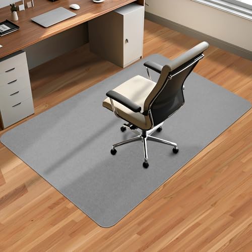 Office Chair Mat for Hardwood Floor & Tile Desk Mat for Rolling Chairs Protect Hardfloor Desk Area Rug for Workstations, Durable Chair Mat for Home and Office Use (Light Grey, 36X48 in) - color: Light Grey, size: 36X48 IN