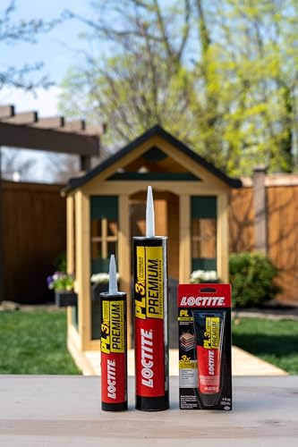 Loctite PL Premium Polyurethane Construction Adhesive, 10 fl oz Cartridge, 1 Pack - Versatile Construction Glue for Wood, Concrete, Stone, Metal & More - size: 1 Pack, style: 10 fl oz