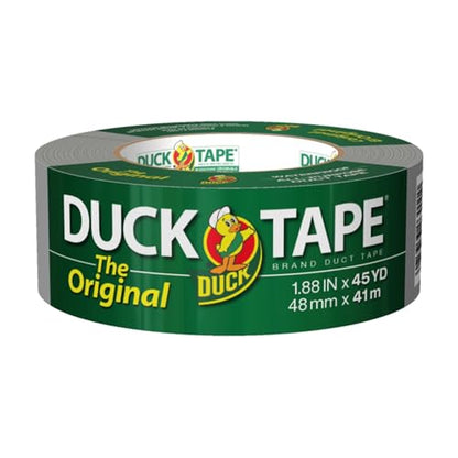 The Original Duck Tape Brand Duct Tape, 1-Pack 1.88 Inch x 45 Yard, Silver, B-450-12 (394468) - size: 1 Roll, 45 Yds