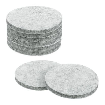 uxcell Furniture Pads, 8Pcs 2.5" - Round Self Adhesive Felt Furniture Pads, Floor Protectors for Furniture Feet Chairs Legs Hardwood Floors (Gray) - size: 2.5"