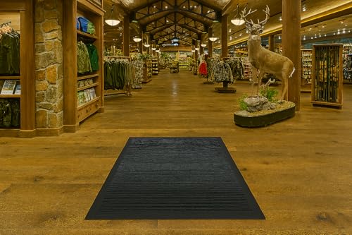 Guardian - MLL14030500 Clean Step Scraper Outdoor Floor Mat, Natural Rubber, 3'x5', Black, Ideal for any outside entryway, Scrapes Shoes Clean of Dirt and Grime - size: 5"L x 36"W x 0.4"Th
