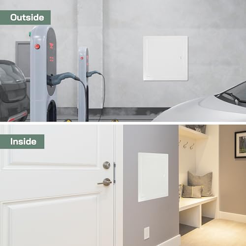 Vent Systems Access Panel for Drywall 12 x 12 Inch - Wall Hole Cover Plate - Metal Access Door with Handle - Plumbing Access Panel for Drywall - Service Shaft Crawl Space Door - Wall Access Panel - size: 12'' x 12''