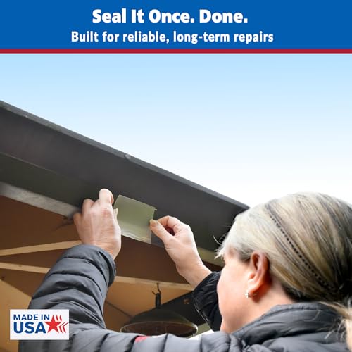 Gaffer Power Clear Butyl Seal Tape 4” x 5 FT – Transparent Waterproof Leak Repair Tape for Roof, Gutters, Pipes & RV – Heavy Duty, Flexible, Weatherproof, Made in USA - color: Clear 4 Inch