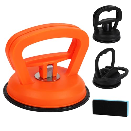 3-Pack Suction Cup Dent Puller Kit – Upgraded Dent Remover Tool Set for Car Dent Repair, Screen, Glass, Tile, Heavy Object Lifting – Paintless Dent Repair Tool for Vehicle Bodywork