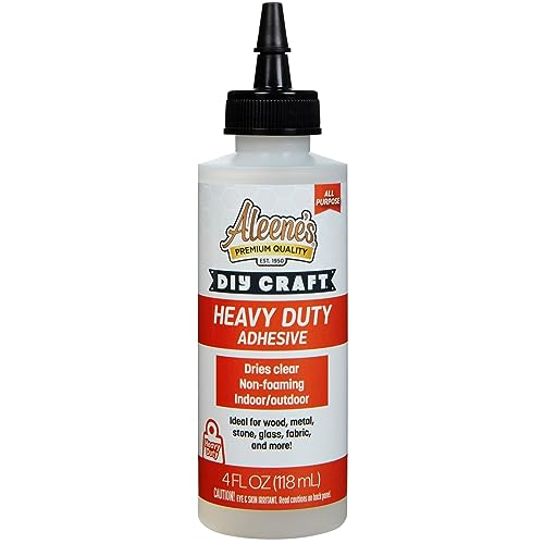 Aleene's DIY Craft Heavy-Duty Glue, Industrial Strength Glue, Super Strong Adhesive 4 fl oz