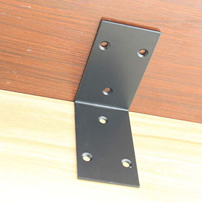 Heavy Duty Stainless Steel Corner Bracket,ULIFESTAR L Shaped Shelf Bracket 90 Degree Corner Brace Large Joint Right Angle L Bracket for Furniture Wood Cabinets Shelves (48x85x85mm) - size: 48*85*85mm