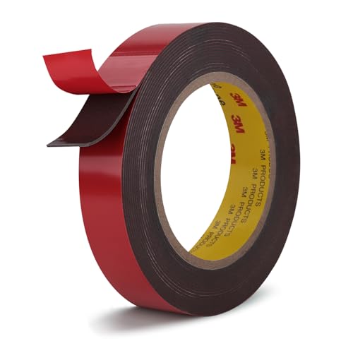 Heavy Duty Double Sided Tape 0.75" x 13.8 Ft Made of 3M 4611 Gray Strong Adhesive Withstands 450°F for Reliable Waterproof Foam Mounting Tape for Home Office Deco Automotive Metal Glass Bonding - color: Gray, size: 0.75" X 13.8ft