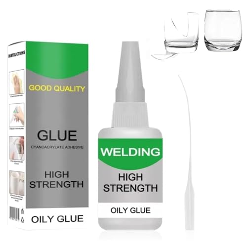 Welding High Strength Oily Glue, Instant Bonding, Upgrade Multifunctional Glue Powerful Universal Glues, Repairs for Metal, Wood, Ceramic, Leather, Glass, Metal, Plastic ect, 50G (1pcs) - color: 1pcs