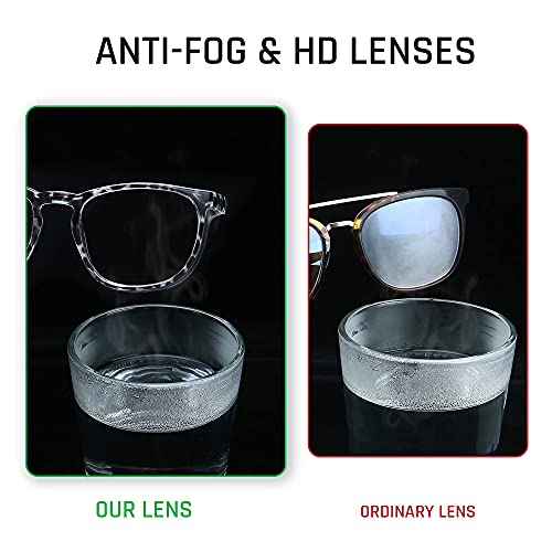 TOREGE Safety Glasses, Safety Goggles Protective Eyewear With Anti-Fog And Anti-Blue Light Lenses For Nurse Women (Leopard & Yellow) - color: Leopard & Yellow