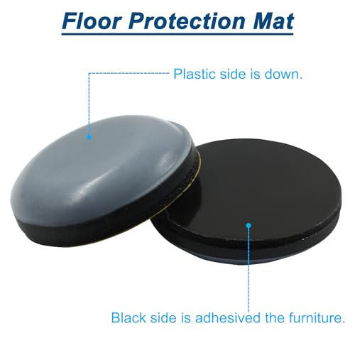 Bivethoi 20 Pcs Furniture Glide Round,Self-Adhesive Sliders Pads Magic Sliders Floor Protectors Sofa Glides for Wood, Ceramic Tile Floor(19mm) - size: 3/4", Round
