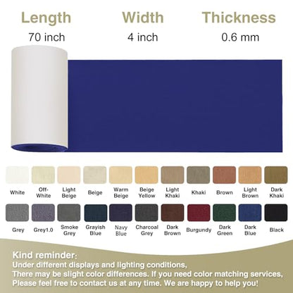 Gheeidau Canvas Repair Tape 4×70 Inch Waterproof Self-Adhesive Fabric Repair Patch for Repairing Boat Covers,Tents,Patio Umbrellas,Car Seats,Luggage,Sofas.(Dark Blue) - color: Dark Blue