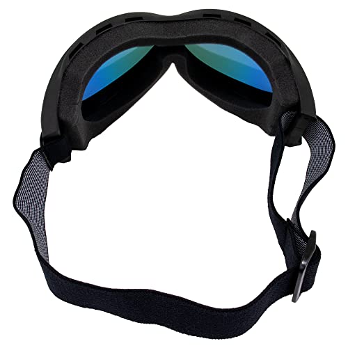 Global Vision Eyewear Big Ben Motorcycle Goggles Fit Over Most Glasses - color: Blue Mirror
