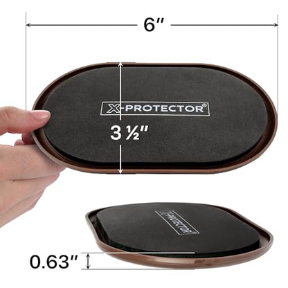 X-Protector Furniture Sliders for Carpet - 4 PCS 6" x 3 1/2" - The Best Heavy-Duty Moving Pads - Sliders for Furniture. Move Your Furniture Easily with Reusable Furniture Moving Sliders for Carpets! - size: 4 PCS 6" x 3.5", For Carpet